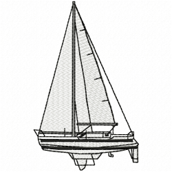 Boats Embroidery Design 1 Boats Embroidery Design 1